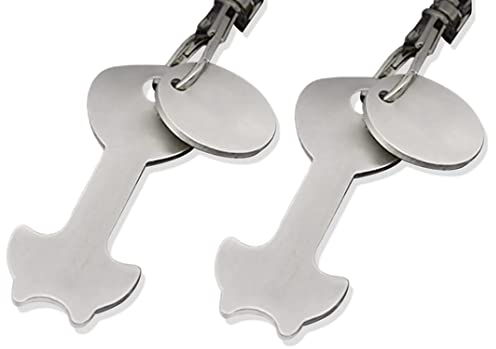 Einkaufswagenlöser Abnehmbar Einkaufswagenchip Schlüsselanhänger Edelstahl Kein Kleben im Schloss, Einkaufschip Schlüsselanhänger für Einkaufswagen 2PCS