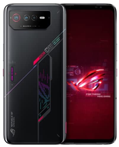ASUS ROG Phone 6, Qualcomm Snapdragon 8+ Gen 1, SM8475, 6.78 FHD+ (2448x1080) 165Hz, 16GB RAM, 512GB Storage, Android 13, 50MP Rear Camera + 12MP Front Camera, 6000mAh, Dual Sim, Black, UK