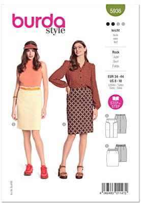 Burda Style Sewing Pattern B5936 Misses’ Skirt