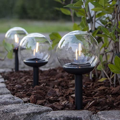 Solar-Gartenleuchte Globe 3er-Set