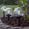 Solar-Gartenleuchte Globe 3er-Set
