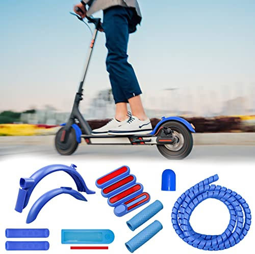 Mocoli Guardabarros Trasero para Patinete Eléctrico, Accesorios de Repuesto para Guardabarros Trasero, Juego de Accesorios para Patinete Eléctrico, Compatible con Xiaomi E Scooter Pro Pro 2(Azul)