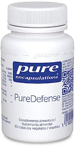 PURE ENCAPSULATIONS PureDefense, Combinación de Micronutrientes, Quercetina, NAC, Epicor y Estractos Herbales, Apoya al Sistema Inmunitario, 60 Cápsulas Vegetales