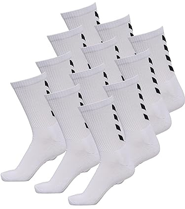 Hummel Socken 3er Set in Grau, Rot oder Blau - REFLECTOR FUNDAMENTAL 3-PACK SOCK - Strümpfe mit Unterstützung für Fußrücken - Sportsocken für Freizeit & Sport
