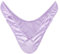 LittleForBig Piccolo segreto Tanga Tuck Gaff Panties liscio setoso nascosto gaff slip modellanti per crossdresser e individui transgender, Viola chiaro, S