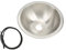 Fregadero de Cocina para Vehículos Recreativos, Fregadero Redondo para Vehículos Recreativos de Acero Inoxidable 304 con Trefilado, Suavizado, Ahorro de Espacio, para Caravanas y
