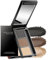 Augenbrauenpuder Palette-3 Farben Augenbrauen Puder Wasserfest, Grau Braun Serie Brauenpuder, Augenbrauen Farbe Langanhaltende,Füllen&Sculpt volle Augenbrauen, Eyebrow Powder mit Pinsel und Spiegel-03
