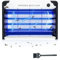 Aucaer 30W Tueur d'Insectes Électronique, Destructeur de Mouche avec 3 Tubes UVA, 3000V Lampe Anti Moustique, Efficace Contre Les Moustiques, Facile à Nettoyer, pour Cuisine, Maison, Entrepôt