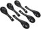 CRILSTYLEO 6St Löffel aus Keramik Mini-Löffel Nudellöffel Suppenlöffel weiß Suppenlöffel asiatisch Wan-Tan-Löffel pezzettino Küchentischgeschirr Breilöffel einfache löffel für zu hause Black