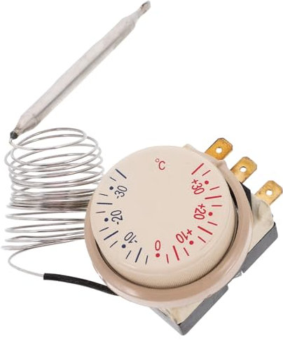 iplusmile Sensor Del Termostato Para Refrigerador Termostato Eléctrico Para Electrodomésticos Controlador De Temperatura Para Nevera y Gabinete De Refrigeración