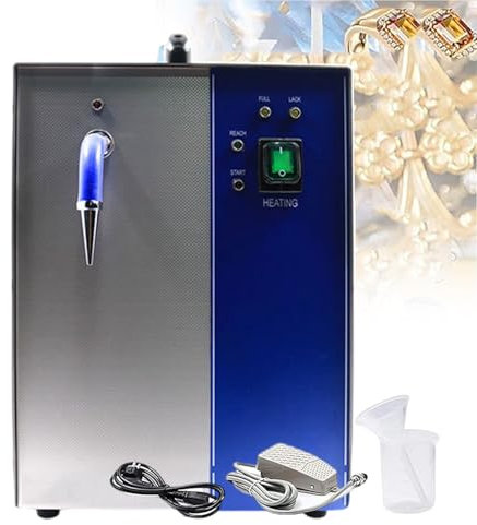 forplubossmmp Gold Silver Jewelry Cleaner Steamer - 135℃ Steam Temperature, 2L/4L Gemstone Cleaning Machine Pro Jewelry Steam Cleaner for Jewelry Watches Glasses Necklaces - 4KG Steam Pressure,4L