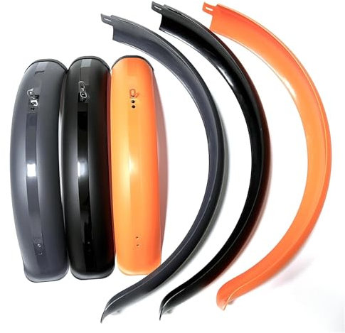 LSYFCL Fahrrad Kotflügel 24/26/20 Zoll x 4,0 Fat Tire Mud Guards Kotflügelsatz Kotflügel for Zusammenklappen von Schnee Bike Fatbike Schutzblech (orange, 20 Zoll)