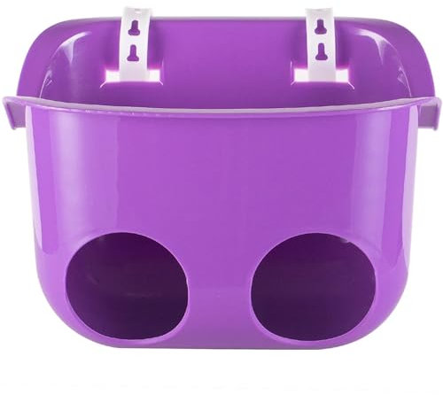 Porgeel 8.3x5,9 x 5,5 Zoll Puppenfahrradsitz Babypuppenbike -Fahrradsitz mit reparierenden Gurt süße Feste Puppensitz für Mädchen Bike Scooter Kinderwagen lila lila