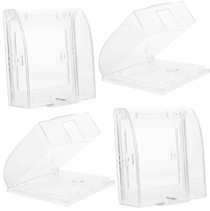 Artibetter 4stücke Steckdosenabdeckung Für Schalttafeln Badezimmer-steckdosen-abdeckung Schutzabdeckung Für Steckdosen Wandsteckdosen-abdeckung Steckdosengehäuse