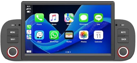 9 Pollici Android 13 Autoradio per FIAT Panda 2013-2020 Navigazione GPS Touch screen con Bluetooth SWC FM RDS Radio AHD 4G/WIFI DVR Ventola di raffreddamento(4+64G)