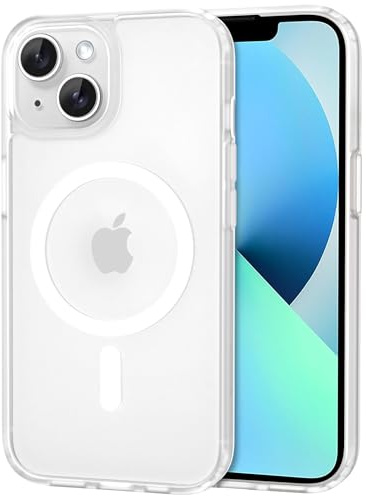 CACOE für iPhone 13/14 Hülle Kameraschutzend, Kompatibel mit MagSafe, Stoßfest Kratzfest Magnetisch Rückseite Handyhülle für iPhone 13/14 Case Transluzente