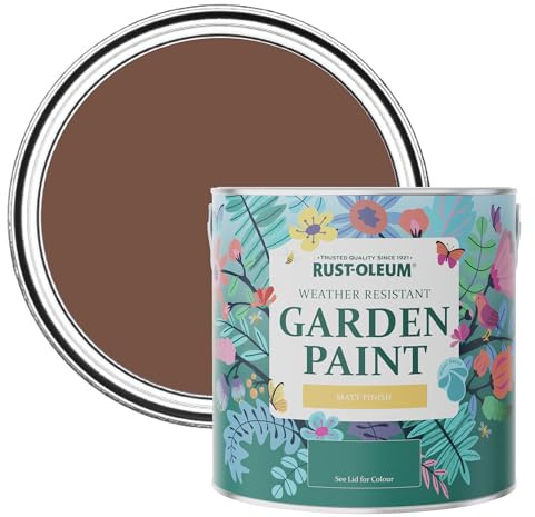 Rust-Oleum Mould Resistant Garden Paint in Matt Finish - Faded Ember 2.5 litre