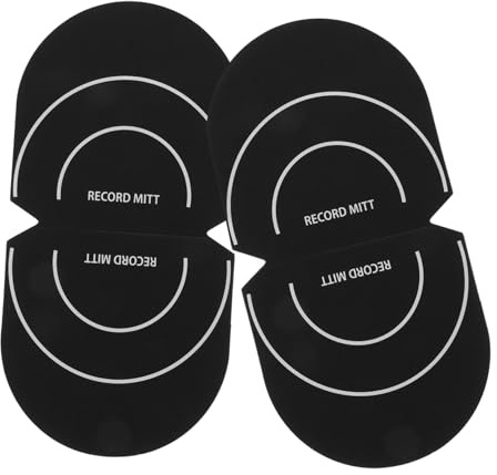 Schallplatten Schutzhandschuhe 2 Stück, Antistatisch, Schwarz