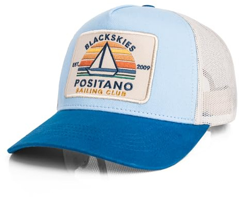 Blackskies® Trucker Baseball Cap Kollektion | Herren Damen Premium Snapback Schirm Mütze Kappe Basecap - Männer Frauen Unisex Streetwear Outdoor Sommer Freizeit