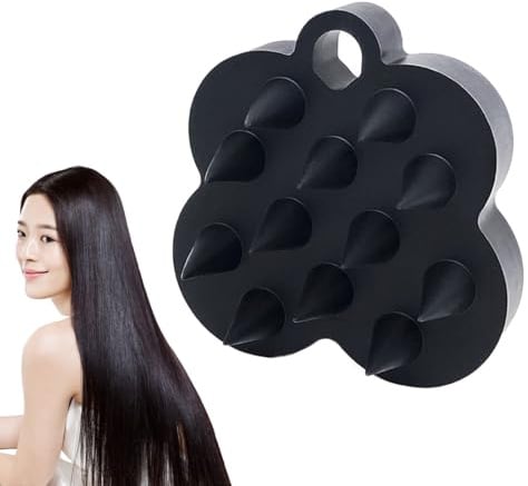 Shampoo-Bürste für die Massage der Kopfhaut, Silikon-Massagekamm, Kopfhautmassagegerät, für die Haarpflege von Frauen unter der Dusche mit Shampoo zur Entspannung und Gesundheitspflege für Badezimmer,