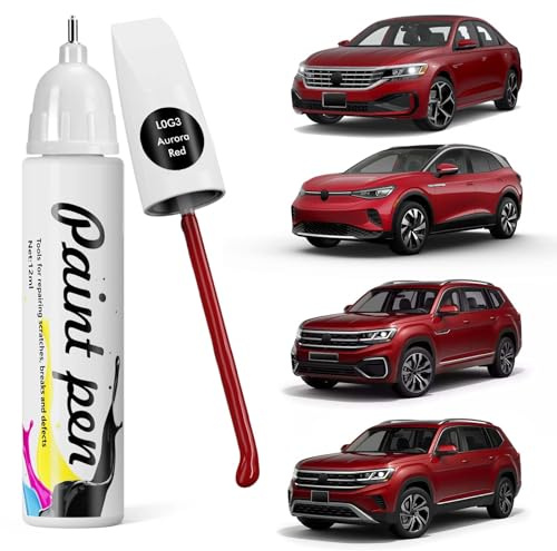 L0G3 Aurora Rot Auto Kratzer Reparaturstift, Kompatibel mit Volkswagen | Schnelle und Einfache Kratzerbehebung für Atlas/Jetta/Tiguan/Taos/ID4/GTI/Arteon/Beetle