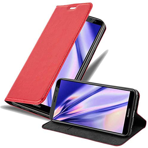 Cadorabo Custodia Libro per Huawei MATE 10 LITE in ROSSO MELA - con Vani di Carte, Funzione Stand e Chiusura Magnetica - Portafoglio Cover Case Wallet Book Etui Protezione
