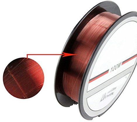 Livecity Angelschnur, 100 m, langlebig, Nylon, sehr stark, Größe 3,5, Rot