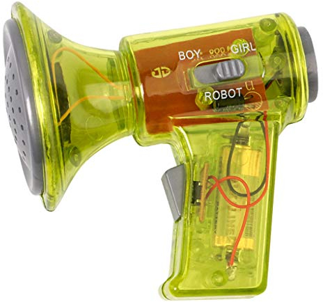 Kids Megaphone Speaker Voice Changer Voice Changer Entwicklungsspielzeug Aus, Gelb