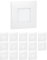 ledscom.de 15 Stück LED Treppenlicht/Wandeinbauleuchte FEX für innen und außen, eckig, 85 x 85mm, kaltweiß