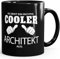 So sieht ein richtig ein richtig cooler Architekt aus Tasse Berufe MoonWorks® schwarz unisize