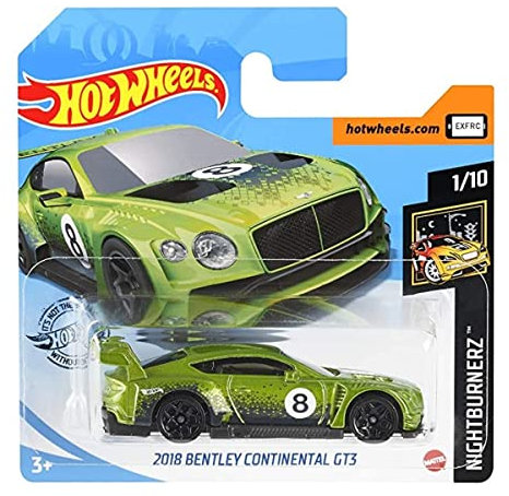 Hot Wheels 2018 Bentley Continental GT3 Night Burnerz 1/10 2020 (246/250) Short Card