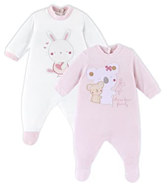 Chicco Set Tutine in Ciniglia con Piedino Invernale (Pacco da 2) Unisex-Bimbi