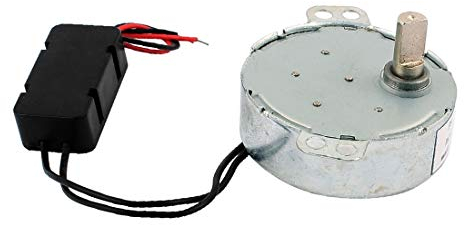 New Lon0167 DC 12V 5RPM CCW/CW Direction Synchronous Motor 7mm Shaft Dia for Microwave(DC 12V 5RPM CCW/CW Richtung Synchron 7mm Wellendurchmesser für Mikrowellen