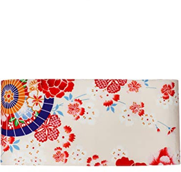 Mify Japanischer Kimono-Robe Damen Obi-Gürtel Bund mit Blumendruck Vintage Yukata-Bund