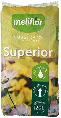 Sustrato Universal Meliflor Superior 20L, PH Estabilizado, Mayor Drenaje (con Perlita y Fibra de Coco)