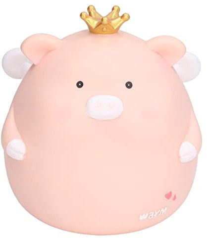 Wakects Tirelire en Forme de Cochon - Adorable Tirelire pour Enfants - d'anniversaire pour Enfants - 13 x 13 x 14 cm - Rose