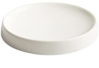 Plato llano Platos llanos grandes y modernos Plato para servir Bandeja para servir Vajilla de hotel redonda simple y creativa Platos domésticos Plato de cerámica Platos llanos apilables ( Color : Br