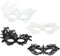 Xihuimay Venezianische Masken - Lace Masquerade Augenmaske für Damen - Spitze Maskenball für Mardi Gras Party, Abend Ball, Abschlussball, Ballette, Halloween, Jubiläum - Schwarz/Weiß
