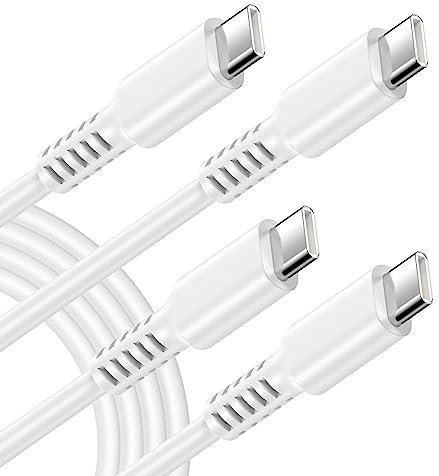 USB C to Type C Phone Charger Cable Android Charger Fast Charging Power Cord 2Pack 6FT Auto Car Charge Long Wire for Samsung Galaxy A16 5G A14 S24 S23 A54 A15 A13 S22 S21 FE A53 A32 A12 A52 S20