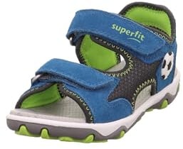 Superfit Jungen Mike 3.0 Sandale, Blau Hellgrün 8050, 35 EU