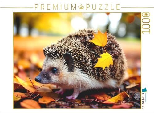 CALVENDO Puzzle Igel im Herbst | 1000 Teile Lege-Größe 64 x 48 cm Foto-Puzzle für glückliche Stunden
