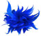 iSpchen Broche Plume Party Corsage Épingle à Cheveux Plumes Décoration De chapeau Accessoires en Plumes Moelleuses,Bleu Foncé