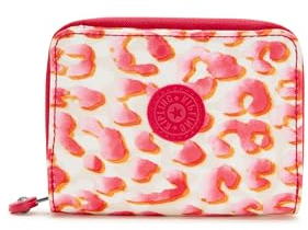 Kipling Geldbörse Damen Money Love RFID Anti-Hacker-Technologie Geldbörse Polyester Reißverschluss Geldbörse, Lateinischer Gepard, 7.25''L x 4''H x 1''D, Damen Money Love PRT Kleine Geldbörse