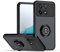 HONLEN Funda para Poco F6 Pro (6.67 Inches), Carcasa para Teléfono Móvil de Silicona Mate Transparente con Soporte de Anillo - Negro