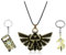 SUPTOFF Schlüsselanhänger-Set Game Legend of Zelda, Meisterschwert, Triforce, Hylian, Schild, Majoras, Navi, Charm-Halsketten, Cosplay