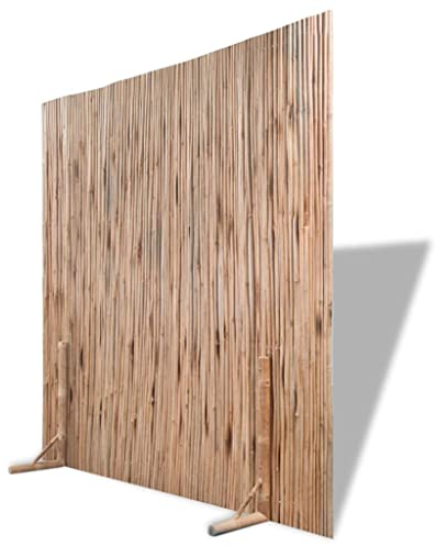 Recinzione in bambù, 180 x 170 cm, recinzione a doppia asta, set completo, 42504
