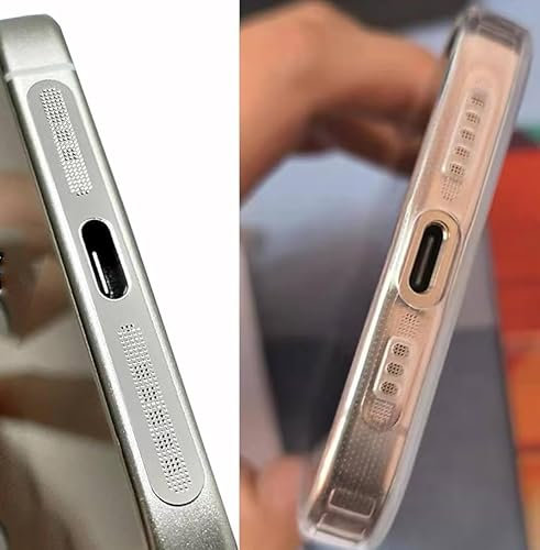 Metal Dustproof Net for iPhone 17, Earpiece Speaker Hole Anti-dust Mesh Protector Compatible with iPhone 16 Pro 15 14 13 12 - Titanium 4 Pcs