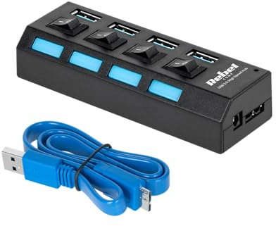 Rebel HUB USB 3.0 4-Port 5Gb/s Plug&Play Rebel