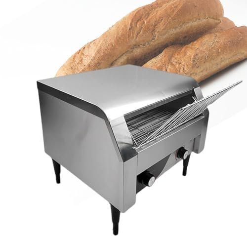 Tostapane A Nastro Per Ristorante, Con 2 Tubi Di Riscaldamento, Tostapane In Acciaio, Per Toast, Bagel,450