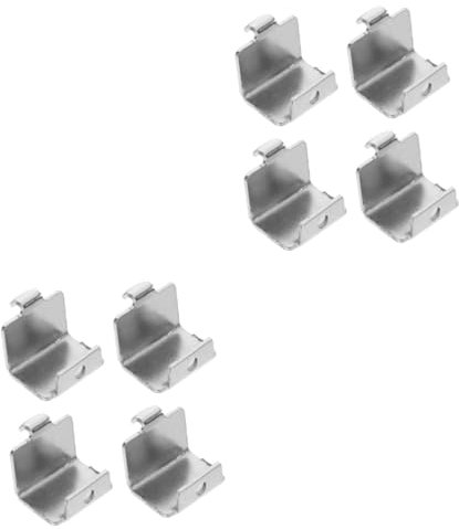 iplusmile 8piezas Clips De Estante Para Congelador De Inoxidable Soportes Para Refrigerador Clips De Estante Para Frigorífico Fáciles De Usar y Resistentes